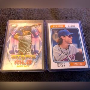 Brett Baty 2023 Topps Update & Heritage Rookie Card-Stars of MLB Rookie Card-Met